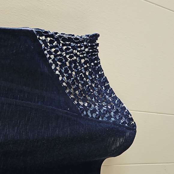 Womens Blue Flowered Shirt Pull-Over Time and Tru Size XXL (20) T13 - Picture 6 of 6